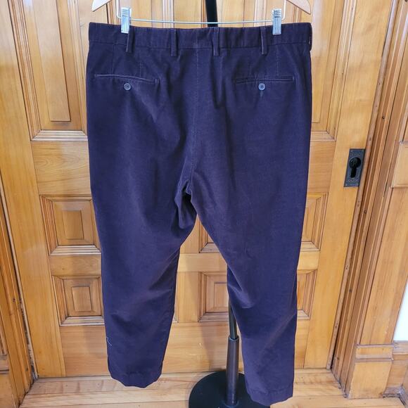 JB Britches Men’s 38 Brown Corduroy Pants Made in Italy Cotton Dress Trousers - Picture 5 of 11